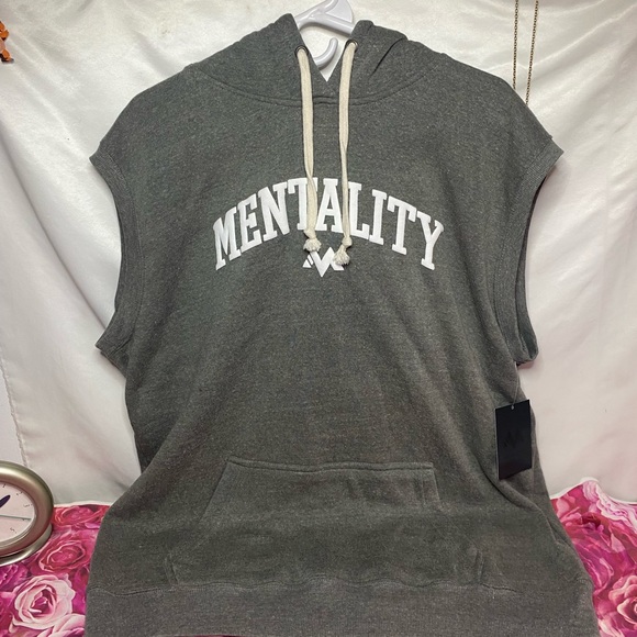 Mens 2XL mentality sleeveless hoodie - Picture 1 of 4